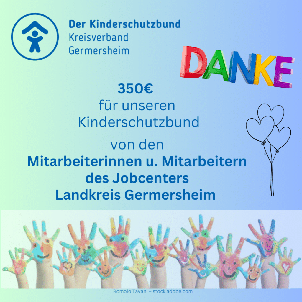 Spende von Mitarbeiter/innen des Jobcenters Landkreis Germersheim