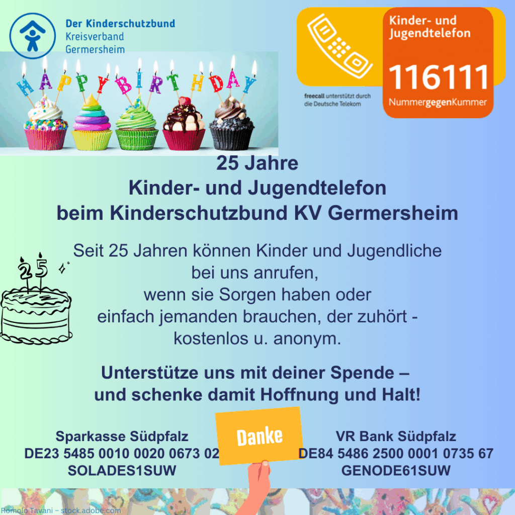 25 Jahre Kinder- und Jugendtelefon beim Kinderschutzbund KV Germersheim