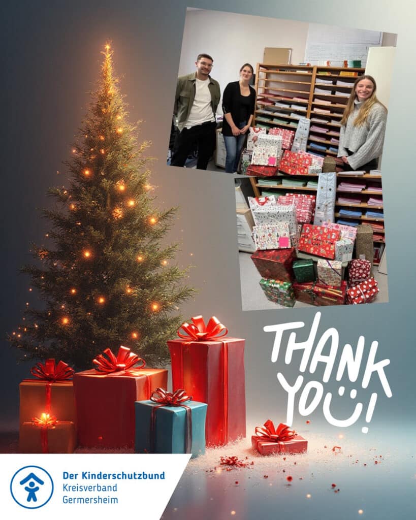 Weihnachtsgeschenkeaktion von Mitarbeitenden der Siemens AG