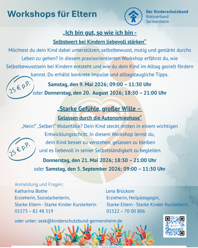 Workshops für Eltern - 2026